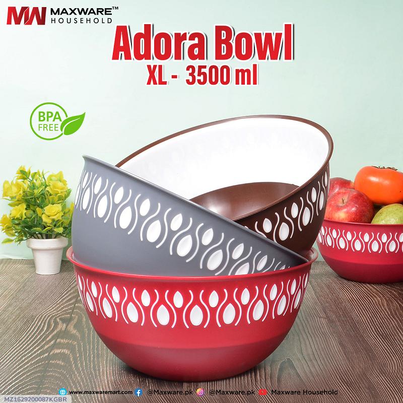 Adora Bowl 3500ml XL Multicolor ABS Plastic Kitchen Essential
