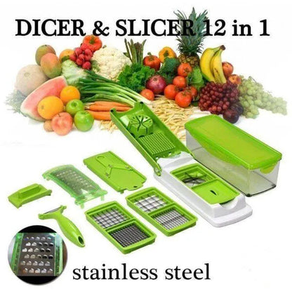 Green Nicer Dicer Plus Multi-Function Kitchen Set