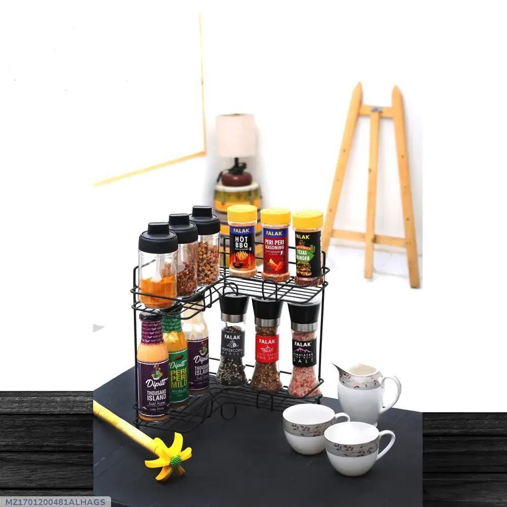 Iron Spices Rack for Kitchen Storage