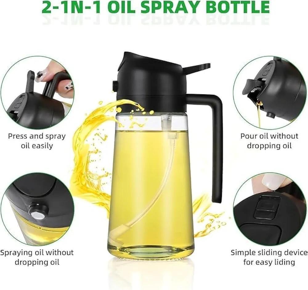 Glass Oil Sprayer Bottle for Kitchen Use
