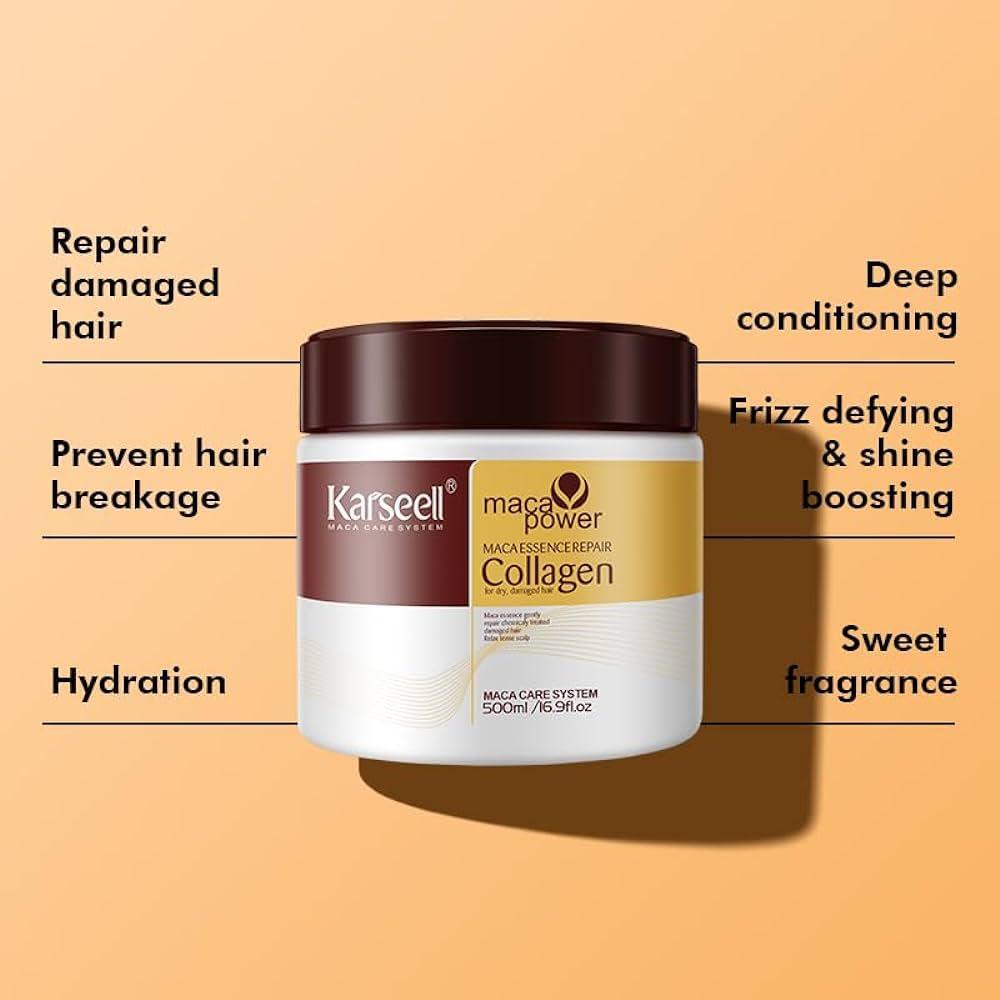 Collagen Hair Treatment 500ml for Dry Damaged Hair Repair