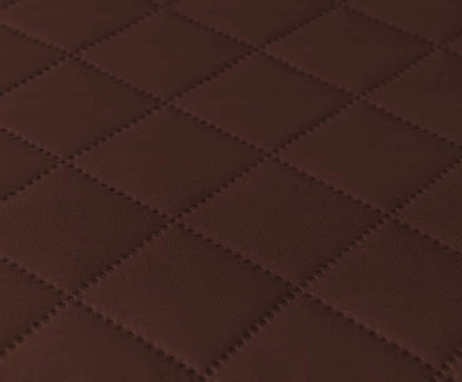 Brown Quilted Microwave Cover Dust Proof Kitchen Linen