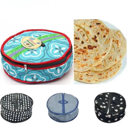 Cotton Printed Zipper Roti Cover 25x25cm