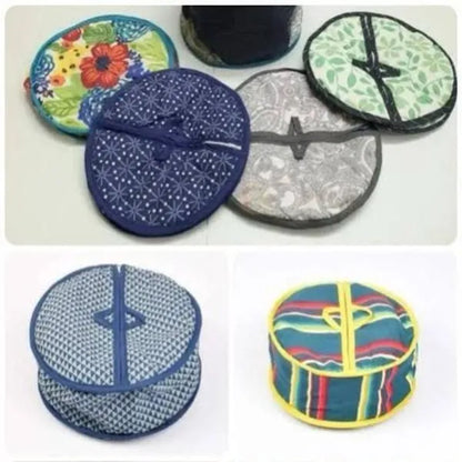 Cotton Printed Zipper Roti Cover 25x25cm