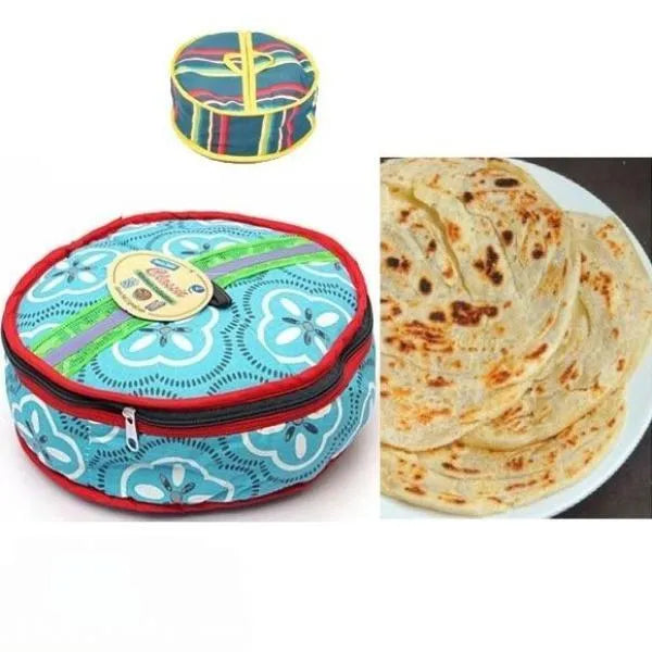 Cotton Printed Zipper Roti Cover 25x25cm