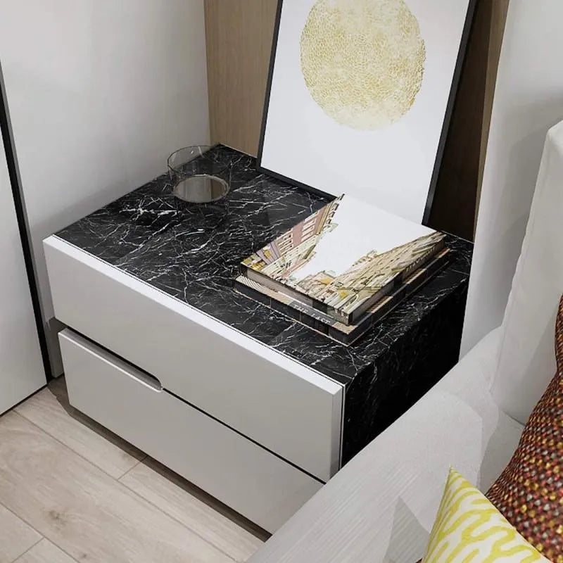Black & White Marble Wall Sheet Self-Adhesive 200x60cm