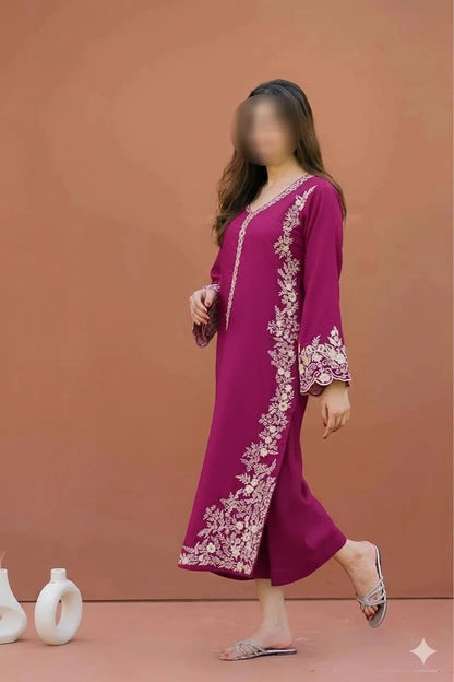 2 Pcs Women's Unstitched Embroidered Suit