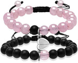 Magnetic Couples Bracelets - His and Hers Matching Set, Forever Bracelets for Couples, Perfect Long Distance Relationship Gifts and Valentines Presents