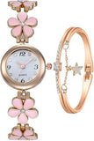 ADSBIAOYE Women's Bracelet Watch Fashion Item Waterproof Quartz Flower Shaped Watch