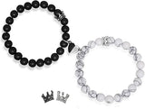Magnetic Couples Bracelets - His and Hers Matching Set, Forever Bracelets for Couples, Perfect Long Distance Relationship Gifts and Valentines Presents