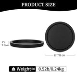 Hanobe Candle Plate Holder Tray: Round Wood Decorative Candle Plate Decor Farmhouse Table Centerpiece Rustic Wood Tealight Pillar Trays for Christmas Wedding Halloween Home Decor