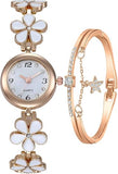 ADSBIAOYE Women's Bracelet Watch Fashion Item Waterproof Quartz Flower Shaped Watch