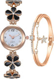 ADSBIAOYE Women's Bracelet Watch Fashion Item Waterproof Quartz Flower Shaped Watch