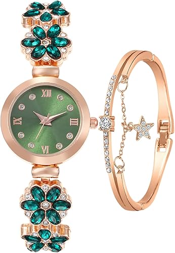 ADSBIAOYE Women's Bracelet Watch Fashion Item Waterproof Quartz Flower Shaped Watch