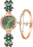 ADSBIAOYE Women's Bracelet Watch Fashion Item Waterproof Quartz Flower Shaped Watch