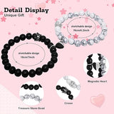 Magnetic Couples Bracelets - His and Hers Matching Set, Forever Bracelets for Couples, Perfect Long Distance Relationship Gifts and Valentines Presents