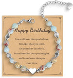 Beaded Bracelets for Women - Sometimes You Forget You're Awesome Inspirational Jewelry - Unique Stocking Stuffers for Women, Birthday Present or Best Friendship Bracelets