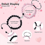 Magnetic Couples Bracelets - His and Hers Matching Set, Forever Bracelets for Couples, Perfect Long Distance Relationship Gifts and Valentines Presents