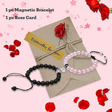 Magnetic Couples Bracelets - His and Hers Matching Set, Forever Bracelets for Couples, Perfect Long Distance Relationship Gifts and Valentines Presents