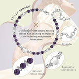 Inspirational Gifts Bracelets for Women Birthday: Healing Natural Stone Beaded Bracelets - Thinking of You Get Well Soon Christmas Day Gifts for Women Friends Sister Bestie Mom Daughter