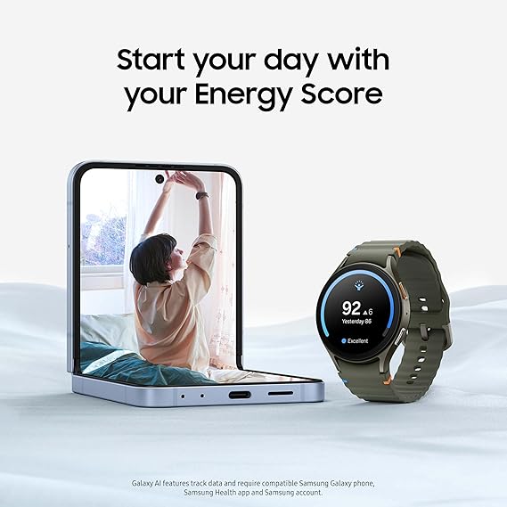 SAMSUNG Galaxy Watch 7 40mm Bluetooth AI Smartwatch w/Energy Score, Wellness Tips, Heart Rate Tracking, Sleep Monitor, Fitness Tracker, 2024, Cream [US Version, 1Yr Manufacturer Warranty]