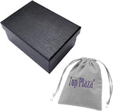 Top Plaza Womens Ladies Classic Simple Leather Analog Quartz Wrist Watch Rose Gold Case Arabic Numerals Casual Dress Watches