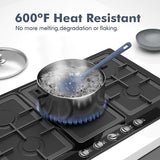 5 Pieces Silicone Spatula Set, Food Grade Rubber Spatula, Upgrade Strong Handle with Ergonomic Grip, Heat Resistant Up to 600°F for Nonstick Cookware, Cooking