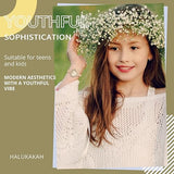 Halukakah Kids' Sparkling Diamond Watch - 18k Real Gold/Rose Gold/Platinum Plated - Heart Dial - Quartz Adjustable Stainless Steel Wristwatch - Suitable for Girls and Boys