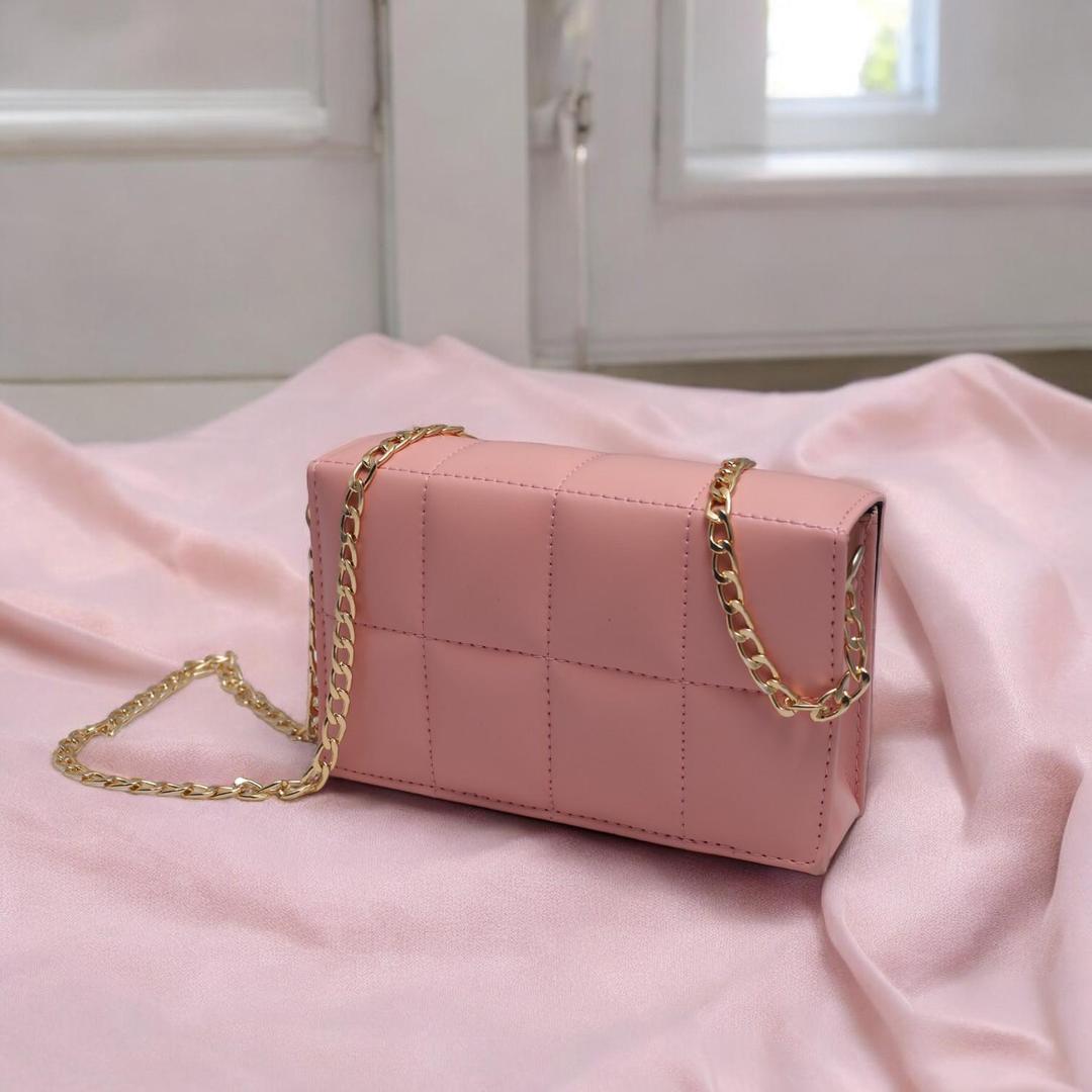 Black Quilted Crossbody Bag for Girls