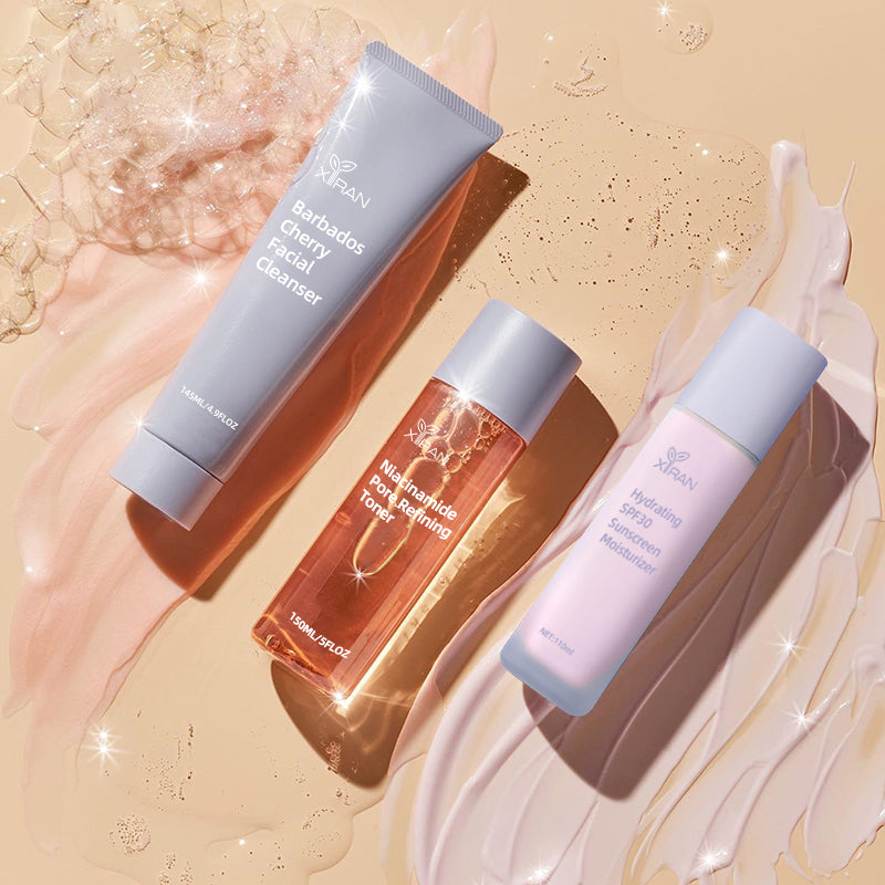 OEM Face Product Glass Skin Serum Care Wholesale Reduce Dark Circles Dark Spot Face Puffiness Day and Night Set Skin Care Vendor