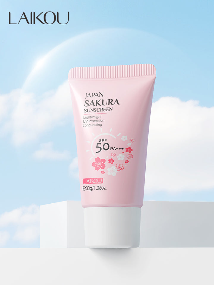 LAIKOU Moisturizing Reduce Fine Lines Brighten Skin Tone Care Toner Cream Eye Cream Cleanser 6Pcs Sakura Facial Set Skin Care