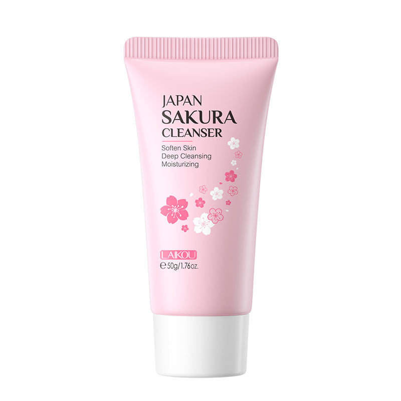 LAIKOU Moisturizing Reduce Fine Lines Brighten Skin Tone Care Toner Cream Eye Cream Cleanser 6Pcs Sakura Facial Set Skin Care