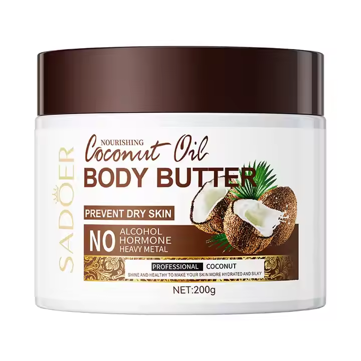 Best Selling SADOER 200g Coconut Butter Facial Body Moisturizing Smoothing Stay Fragrant Skin Care