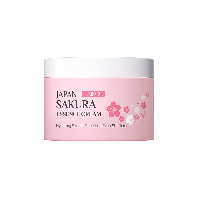 LAIKOU Moisturizing Reduce Fine Lines Brighten Skin Tone Care Toner Cream Eye Cream Cleanser 6Pcs Sakura Facial Set Skin Care