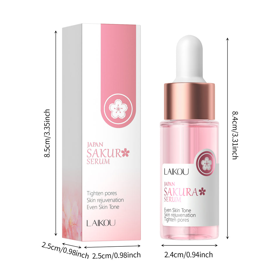 LAIKOU Moisturizing Reduce Fine Lines Brighten Skin Tone Care Toner Cream Eye Cream Cleanser 6Pcs Sakura Facial Set Skin Care